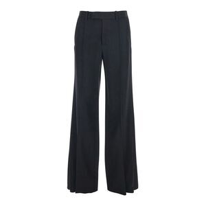 Phoebe Philo Women Black Pants With Belt Loops In Viscose Blend Woman